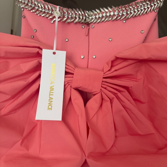 ✨ NWT Rebecca Vallance Brittany Bow Embellished Midi Dress | Pink | US 0 / AUS 4 - Picture 12 of 12